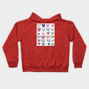 Bunch of Hearts Kids Hoodie